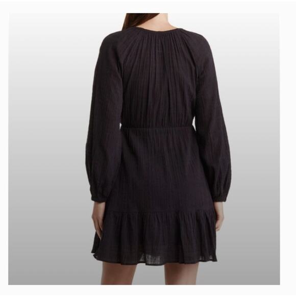 L*Space Feelin Fine Cut Out Long Sleeve Babydoll Cover Up Dress NEW Small - Picture 2 of 10